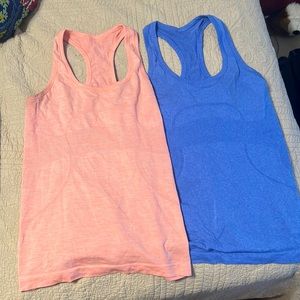 Lululemon Cool Racerback Tanks - size 6 (sold as pair)